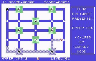 Pantallazo de Hyper-Hen para Commodore 64