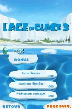 Pantallazo de Ice Age 3: El Origen de los Dinosaurios para Nintendo DS