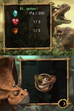 Pantallazo de Ice Age 3: El Origen de los Dinosaurios para Nintendo DS