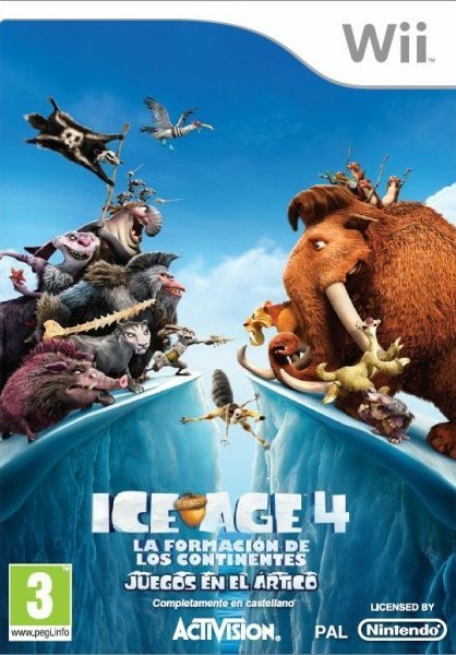 Caratula de Ice Age 4: Continental Drift para Wii