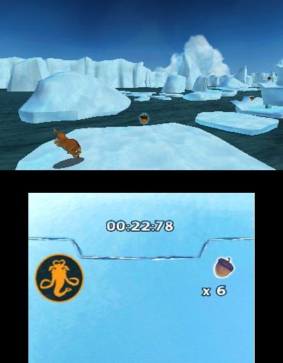Pantallazo de Ice Age 4: La formación de los continentes - Juegos en el Ártico para Nintendo 3DS