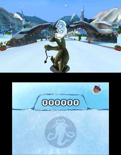 Pantallazo de Ice Age 4: La formación de los continentes - Juegos en el Ártico para Nintendo 3DS