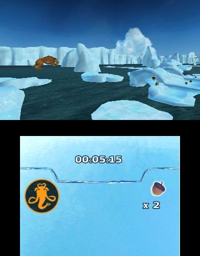 Pantallazo de Ice Age 4: La formación de los continentes - Juegos en el Ártico para Nintendo 3DS