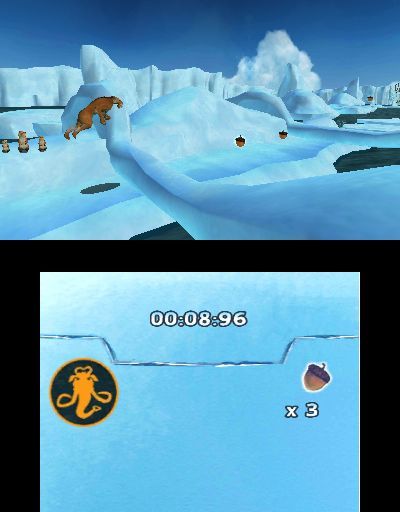 Pantallazo de Ice Age 4: La formación de los continentes - Juegos en el Ártico para Nintendo 3DS