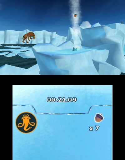 Pantallazo de Ice Age 4: La formación de los continentes - Juegos en el Ártico para Nintendo 3DS