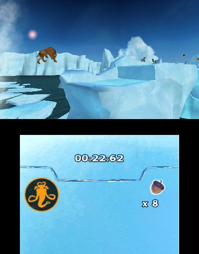 Pantallazo de Ice Age 4: La formación de los continentes - Juegos en el Ártico para Nintendo 3DS