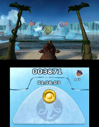 Pantallazo de Ice Age 4: La formación de los continentes - Juegos en el Ártico para Nintendo 3DS