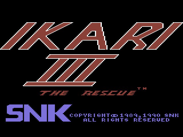 Pantallazo de Ikari III: The Rescue para Commodore 64