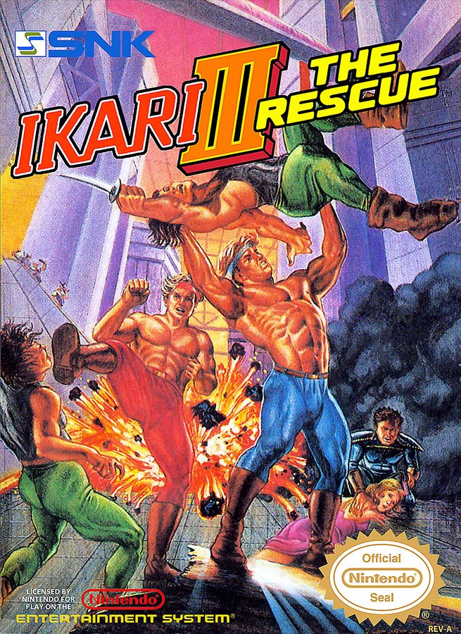 Caratula de Ikari Warriors III: The Rescue para Nintendo (NES)