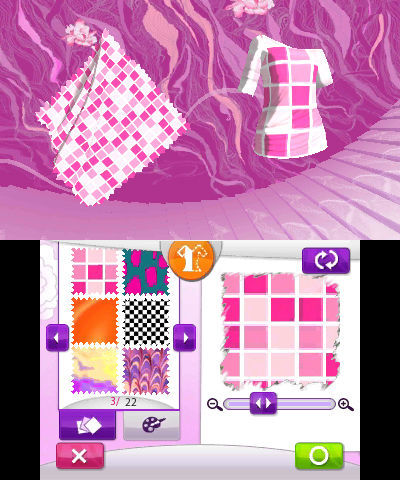 Pantallazo de Imagina Ser Diseñadora de Moda para Nintendo 3DS