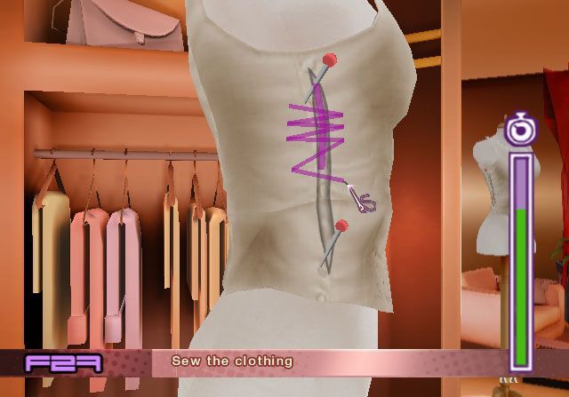 Pantallazo de Imagina ser Presenta: El Gran concurso de la Moda para Wii