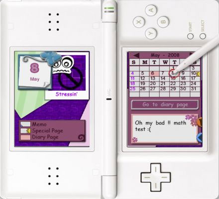 Pantallazo de Imagina ser Presenta: Tu Diario Secreto para Nintendo DS