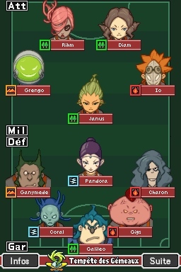 Pantallazo de Inazuma Eleven 2: Tormenta de Fuego para Nintendo DS