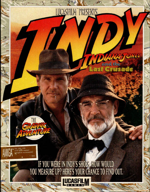 Caratula de Indiana Jones And The Last Crusade - The Graphic Adventure para Amiga