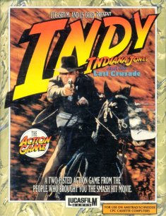 Caratula de Indiana Jones And The Last Crusade para Amstrad CPC