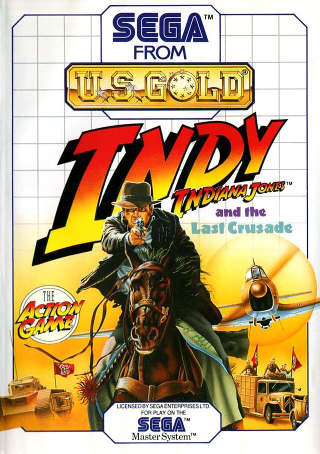 Caratula de Indiana Jones and the Last Crusade: The Action Game para Sega Master System