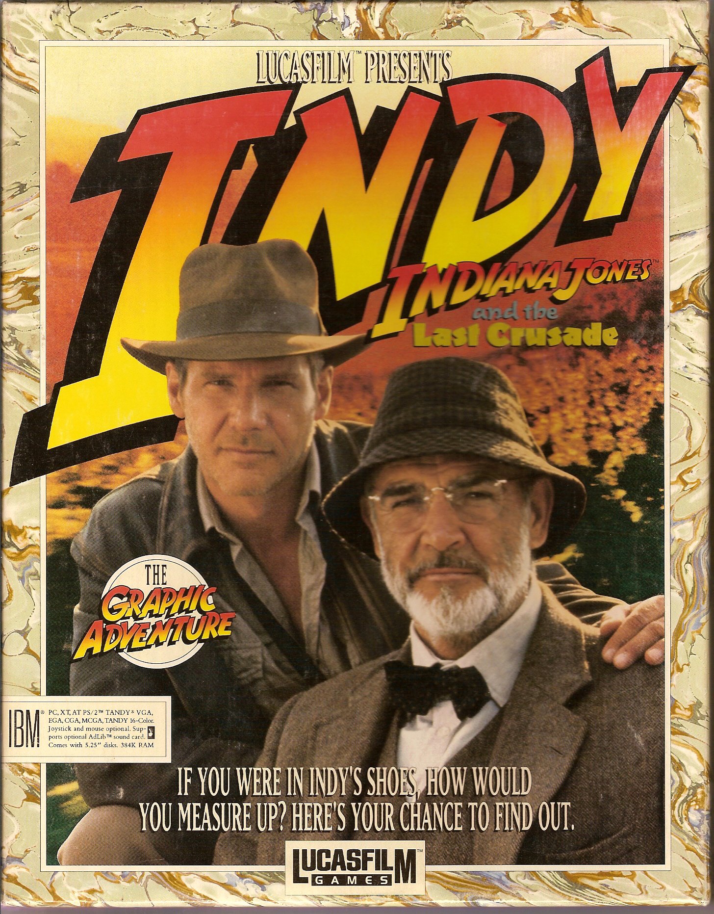 Caratula de Indiana Jones and the Last Crusade [5.25