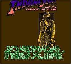Pantallazo de Indiana Jones and the Temple of Doom para Nintendo (NES)