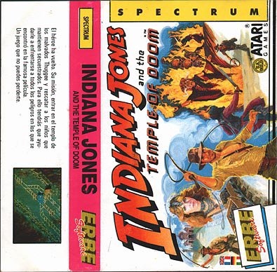 Caratula de Indiana Jones and the Temple of Doom para Spectrum