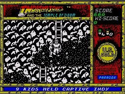 Pantallazo de Indiana Jones and the Temple of Doom para Spectrum
