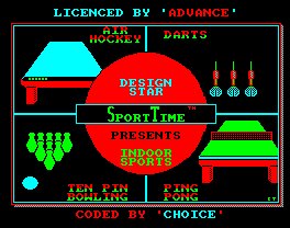 Pantallazo de Indoor Sports para Amstrad CPC