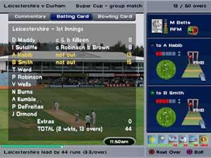 Pantallazo de International Cricket Captain 2001: Ashes Edition para PlayStation