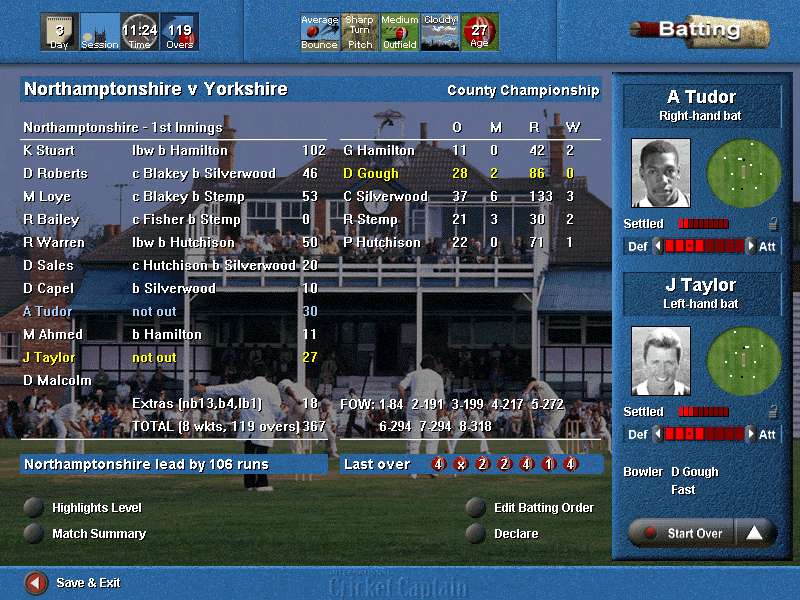 Pantallazo de International Cricket Captain European para PC