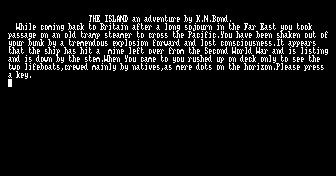 Pantallazo de Island, The, Ken Bond para Amstrad CPC
