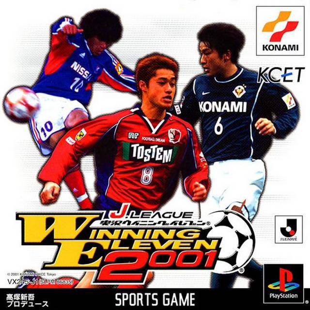 Caratula de J.League Jikkyou Winning Eleven 2001 para PlayStation