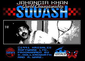 Pantallazo de Jahangir Khan World Championship Squash para Amstrad CPC