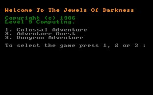 Pantallazo de Jewels Of Darkness, Pack para Amstrad CPC