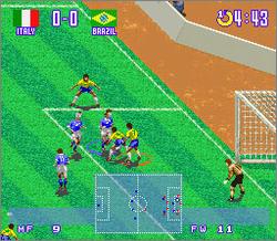 Pantallazo de Jikkyou World Soccer 2 Fighting Eleven (Japonés) para Super Nintendo