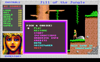 Pantallazo de Jill of the Jungle para PC
