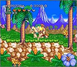 Pantallazo de Joe & Mac 2: Lost in the Tropics (Europa) para Super Nintendo