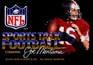 Pantallazo de Joe Montana II Sports Talk Football para Sega Megadrive