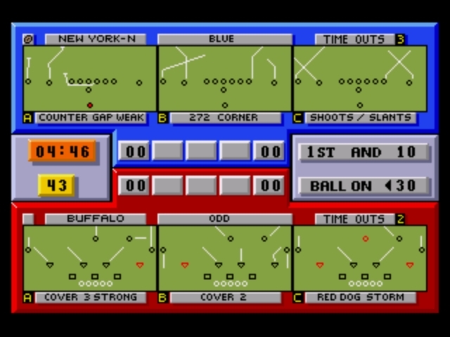 Pantallazo de Joe Montana II Sports Talk Football para Sega Megadrive