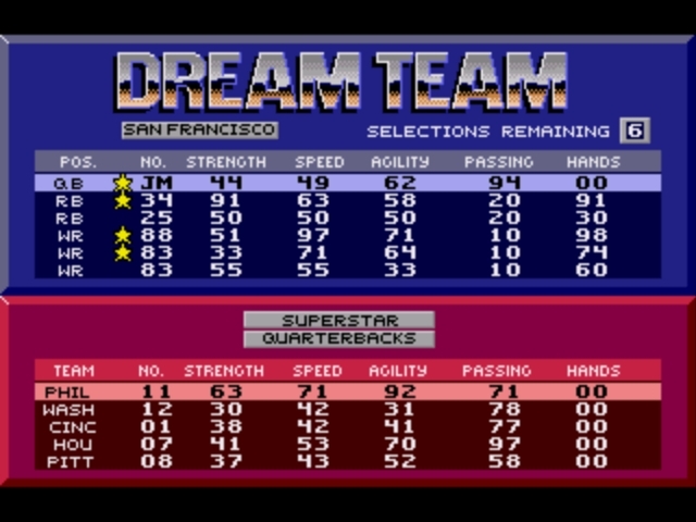 Pantallazo de Joe Montana II Sports Talk Football para Sega Megadrive