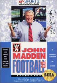 Caratula de John Madden Football '93 para Sega Megadrive