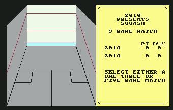 Pantallazo de Jonah Barrington s Squash para Commodore 64