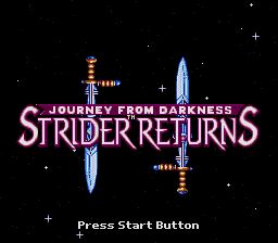 Pantallazo de Journey from Darkness: Strider Returns para Sega Megadrive