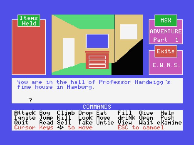 Pantallazo de Journey to the Centre of the Earth para MSX