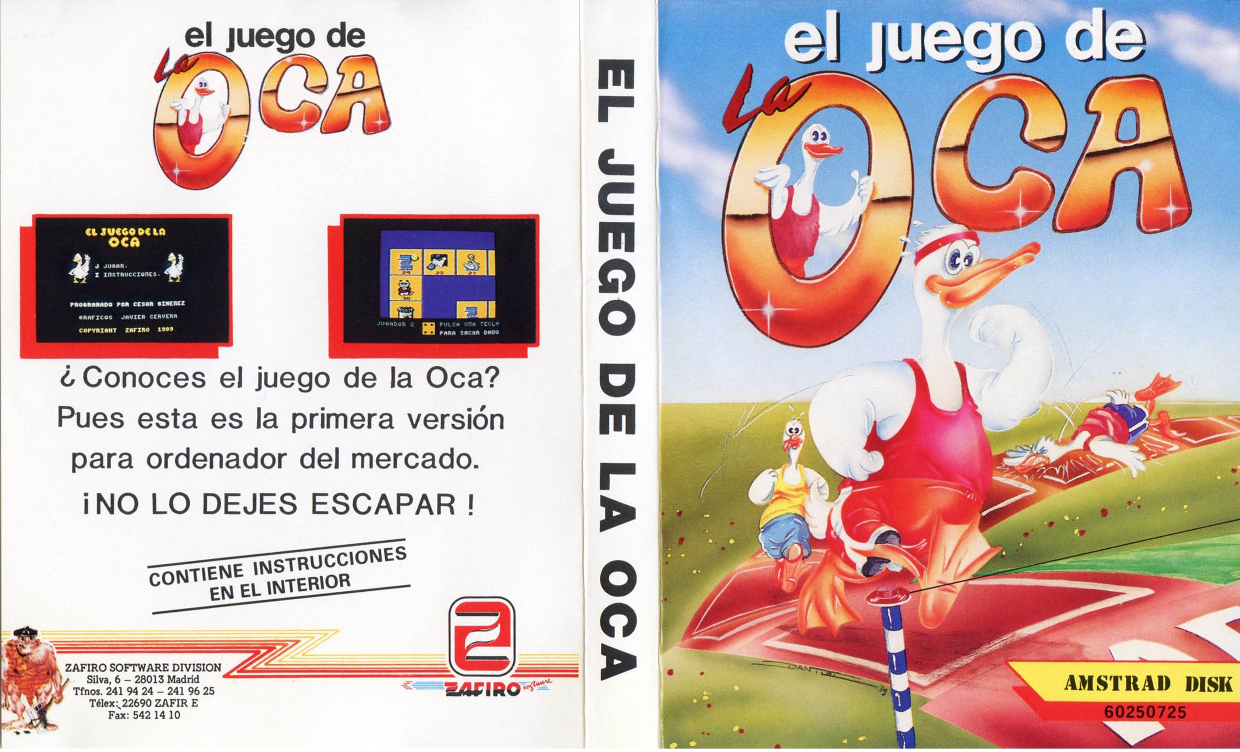 Caratula de Juego De La Oca, El para Amstrad CPC