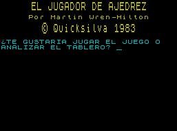 Pantallazo de Jugador De Ajedrez, El para Spectrum