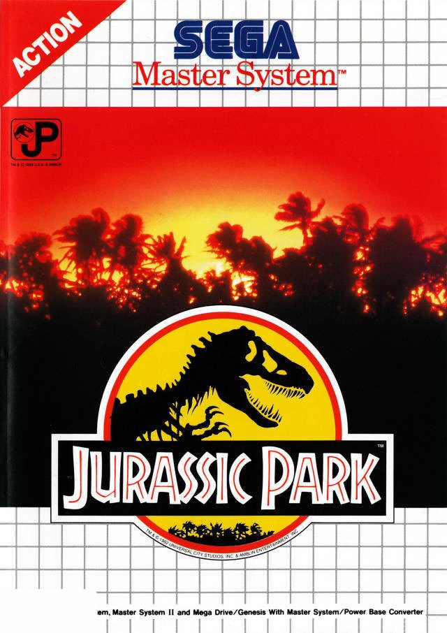 Caratula de Jurassic Park para Sega Master System