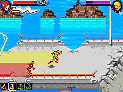 Pantallazo de Justice League Heroes: The Flash para Game Boy Advance