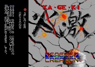 Pantallazo de Ka-Ge-Ki: Fists of Steel para Sega Megadrive