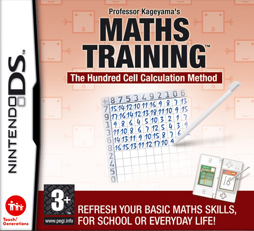 Caratula de Kageyama's Maths Training: The Hundred Cell Calculation Method para Nintendo DS