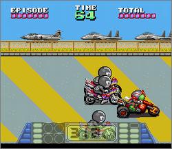 Pantallazo de Kamen Rider SD: Shutsugeki!! Rider Machine (Japonés) para Super Nintendo