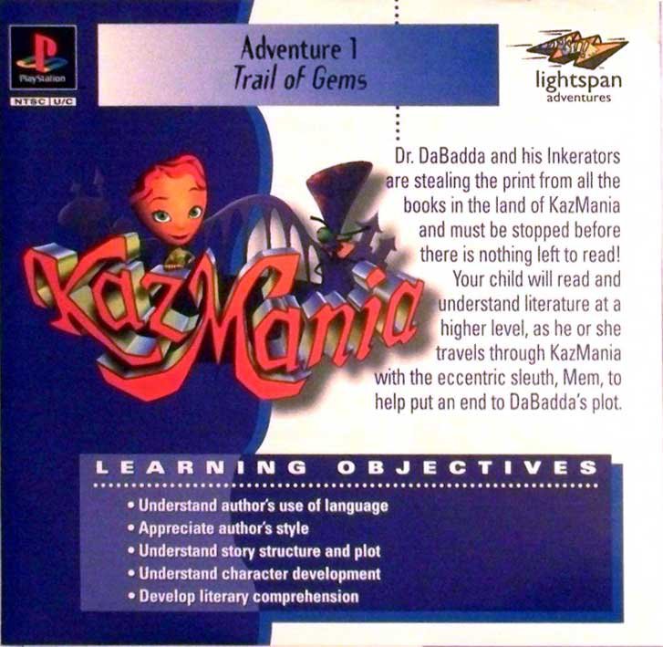 Caratula de Kazmania: Adventure 1 - Trail of Gems para PlayStation