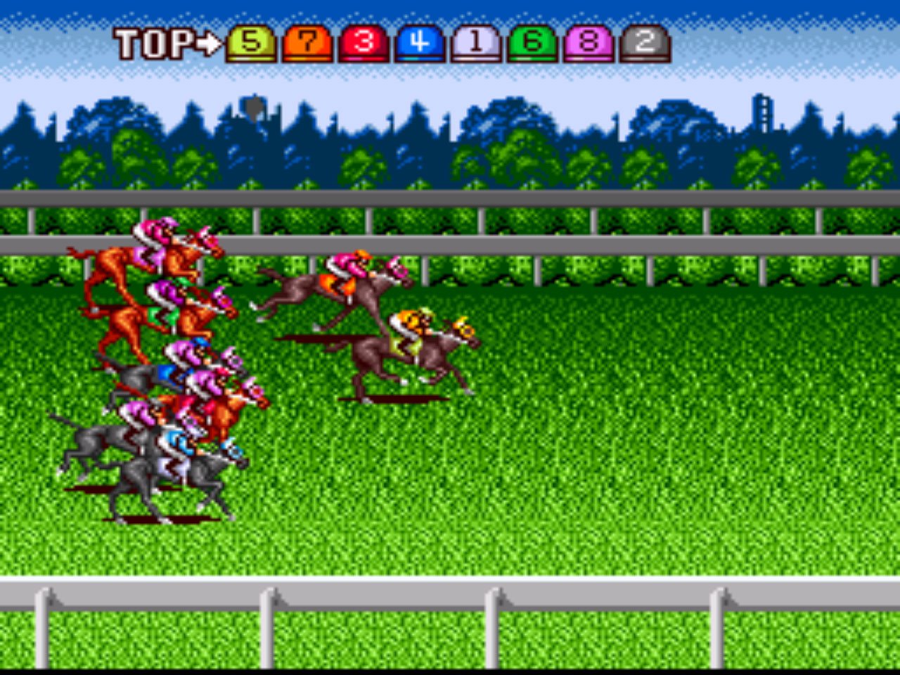 Pantallazo de Keiba Eight Special: Hiba Konyu Jyutsu (Japonés) para Super Nintendo